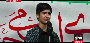 روایت جانسوز فرزند شهید وحید لطفی ندائی از شهدای مظلوم ناوشکن دنا در اجتماع مردم رشت+فیلم