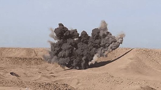 انفجار کنترل‌شده در محدوده صفه اصفهان