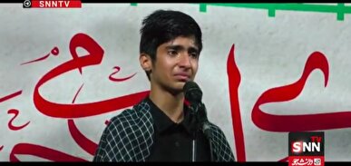 روایت جانسوز فرزند شهید وحید لطفی ندائی از شهدای مظلوم ناوشکن دنا در اجتماع مردم رشت+فیلم