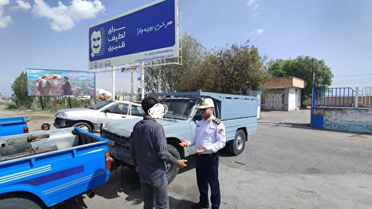 توقیف خودروی وانت نیسان هنجارشکن در اردبیل