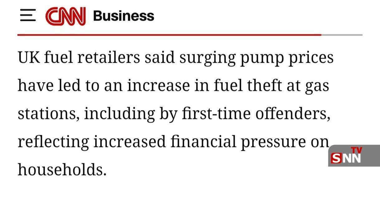 سی&zwnj;ان&zwnj;ان: گرانی بنزین فشار سنگینی به انگلیسی&zwnj;&zwnj;ها وارد کرده است + عکس