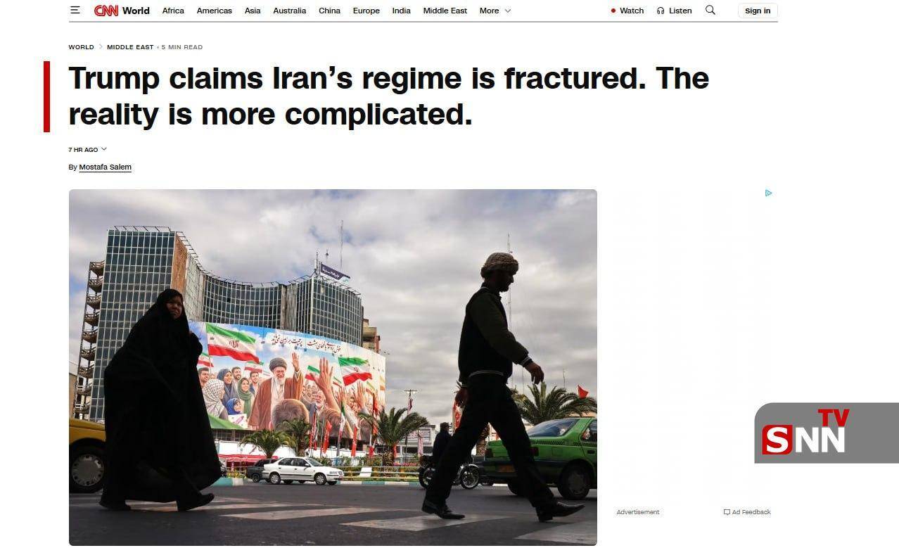 سی&zwnj;ان&zwnj;ان: رهبری ایران هم در جنگ و هم در مذاکره منسجم بوده است + عکس