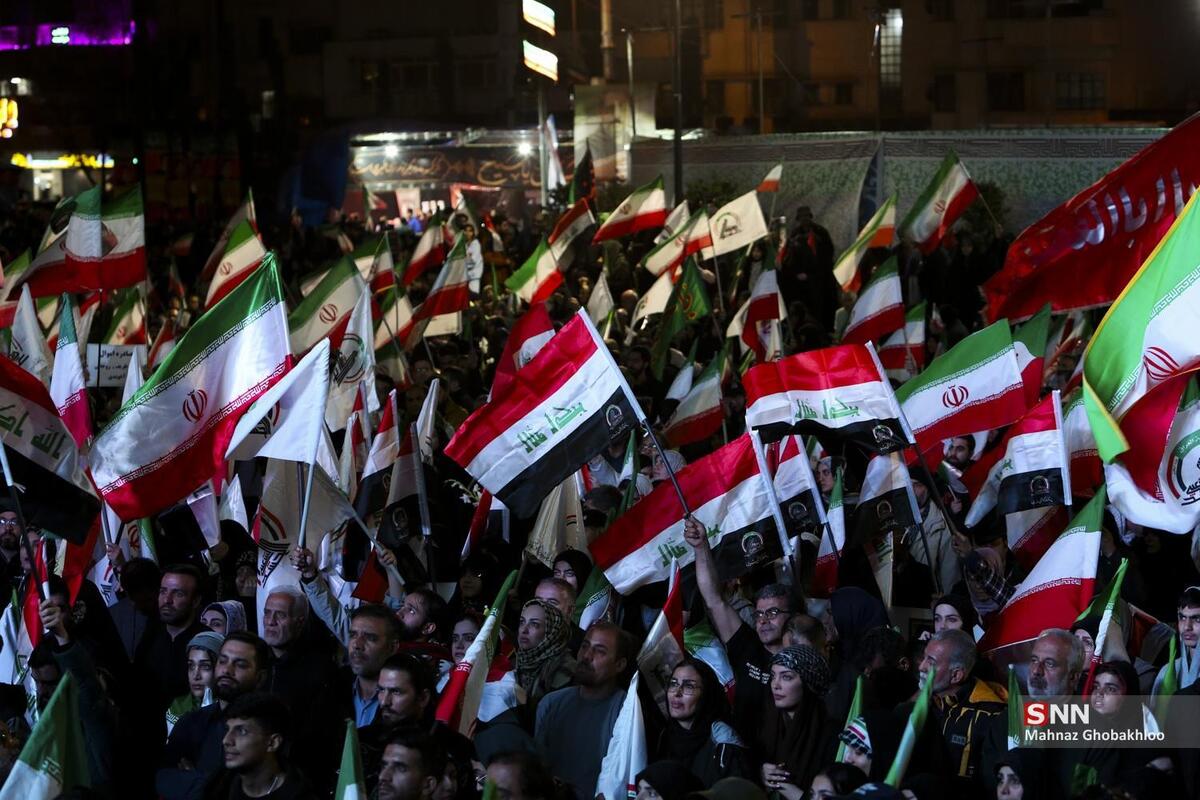 تجمعی از جنس قدردانی/ مردم از حمایت های عراق در جنگ اخیر تشکر کردند + فیلم و عکس