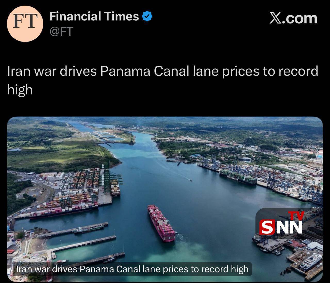 عوارض عبور از کانال پاناما ۳ برابر شد + عکس