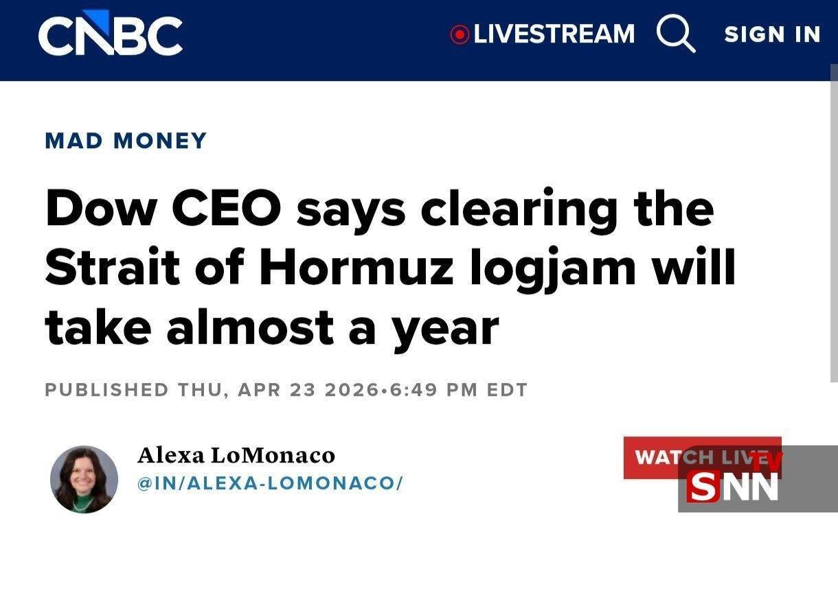 سی&zwnj;&zwnj;ان&zwnj;&zwnj;بی&zwnj;سی: رفع انسداد تنگهٔ هرمز تقریباً یک سال زمان می&zwnj;برد