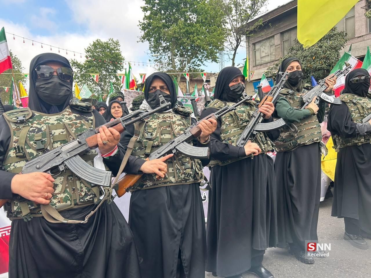 امروز زنان و دختران گیلانی با حضور خود در پویش بانوان جانفدا سنگ تمام گذاشتند+تصاویر/ منتشر نشود