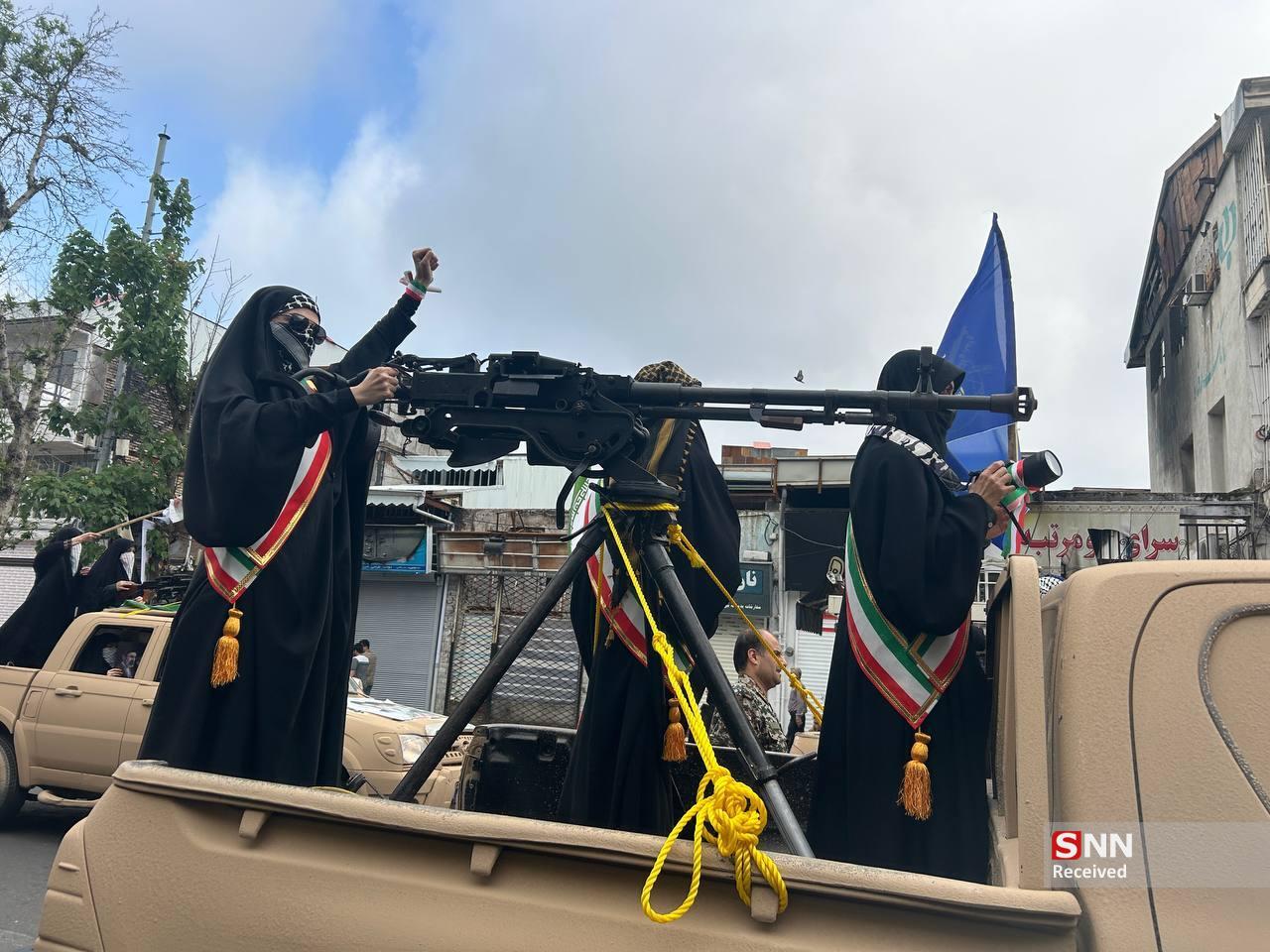 امروز زنان و دختران گیلانی با حضور خود در پویش بانوان جانفدا سنگ تمام گذاشتند+تصاویر/ منتشر نشود