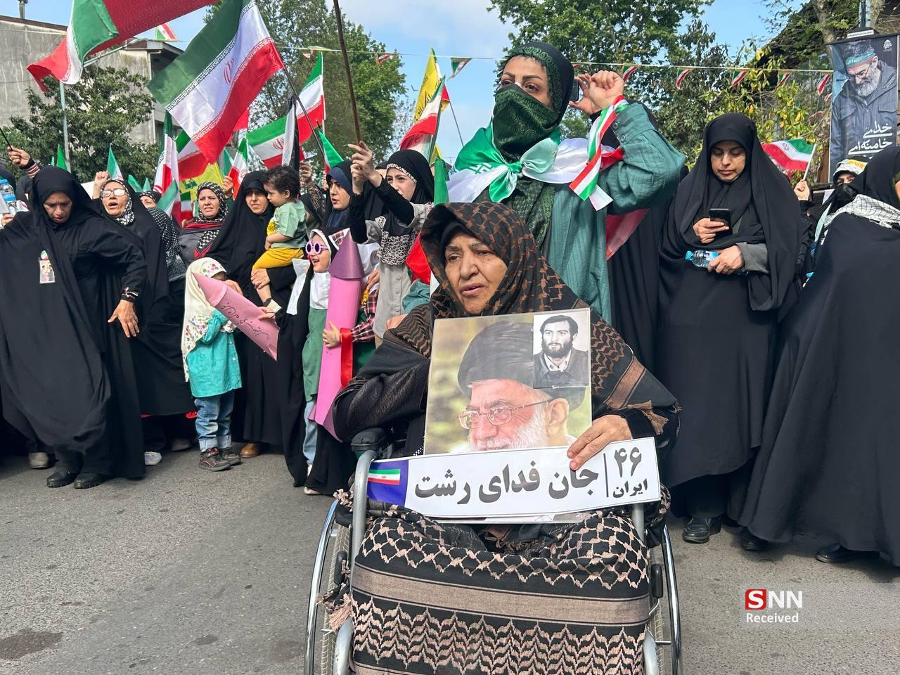 امروز زنان و دختران گیلانی با حضور خود در پویش بانوان جانفدا سنگ تمام گذاشتند+تصاویر/ منتشر نشود