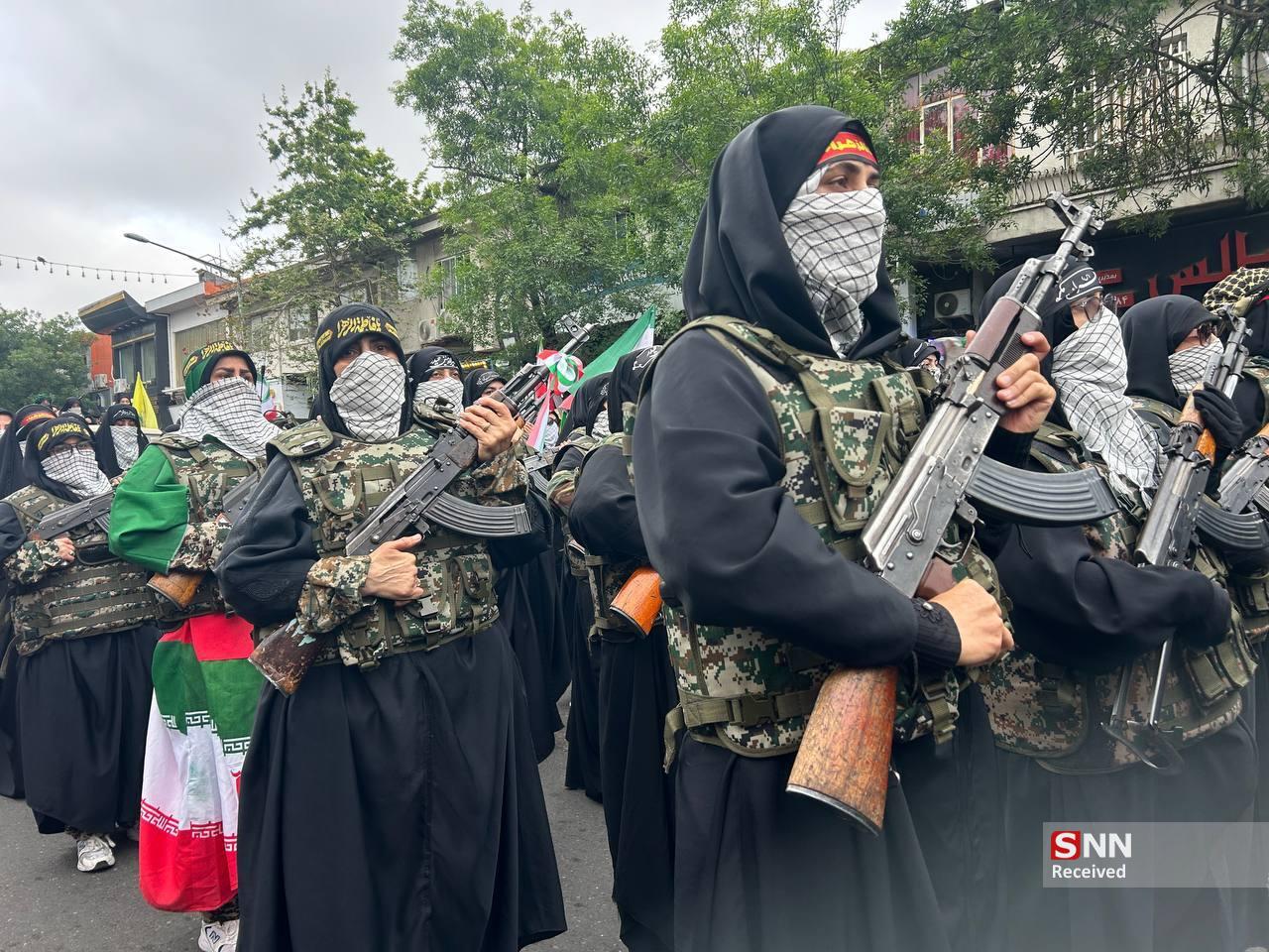 امروز زنان و دختران گیلانی با حضور خود در پویش بانوان جانفدا سنگ تمام گذاشتند+تصاویر/ منتشر نشود