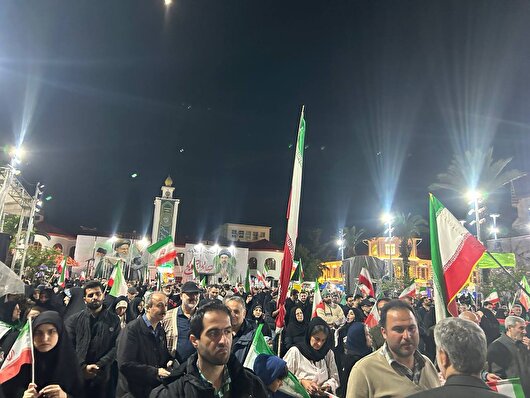 شعار مرگ بر وطن فروش خائن در موج پنجاه و ششم رشت+فیلم