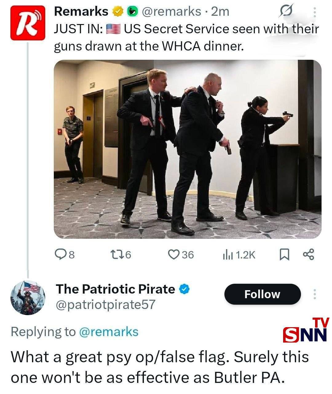 واکنش کاربران به تیراندازی در ضیافت دولت آمریکا/ نمایش جدید تیم ترامپ + عکس