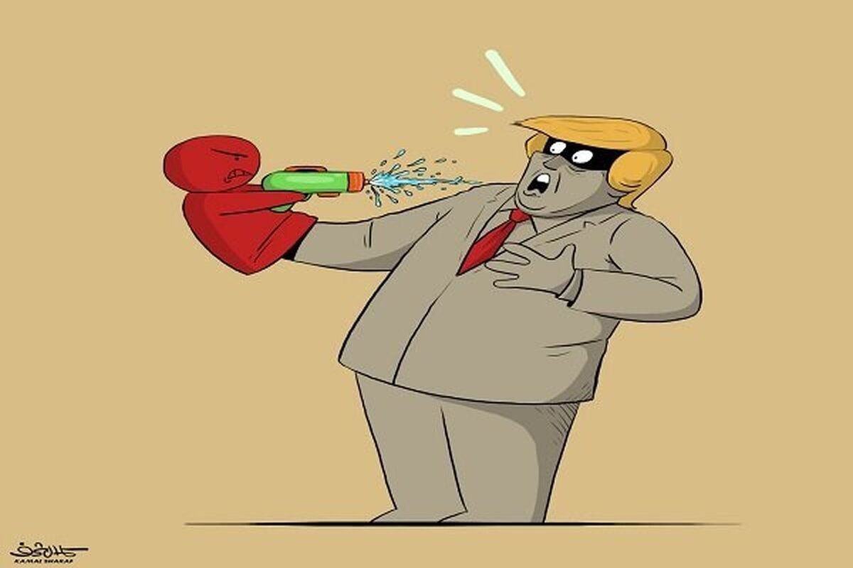 واکنش کنایه آمیز کاریکاتوریست یمنی به حادثه تیراندازی در کاخ سفید