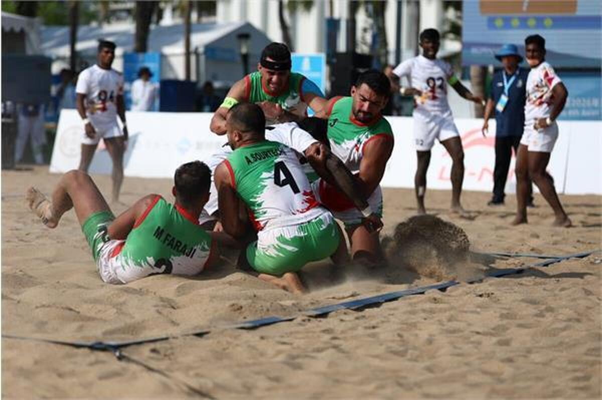 تیم ملی کبدی ساحلی ایران با چهارمین پیروزی خود فینالیست شد