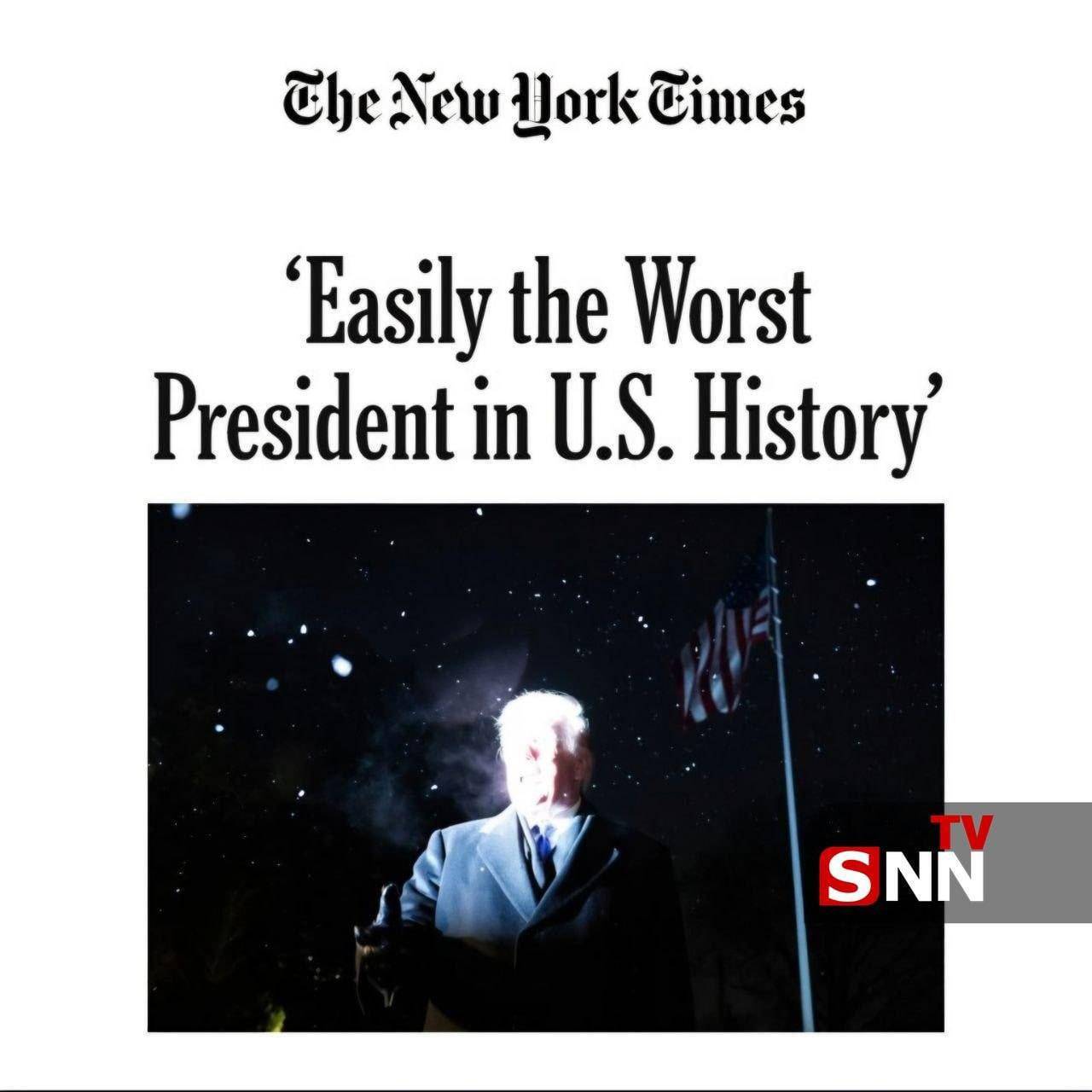 ترامپ بی&zwnj;تردید بدترین رئیس&zwnj;جمهور در تاریخ آمریکاست + عکس