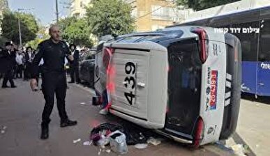 درگیری شدید پلیس رژیم صهیونی با حریدی‌ها + فیلم