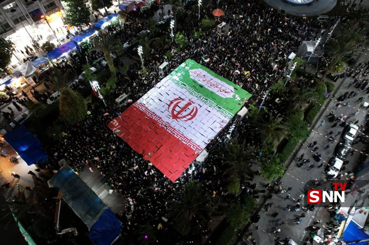 قاب دیدنی از آسمان گیلان/چینش باشکوه پازل مردم در پنجاه&zwnj;ونهمین شب بیداری+فیلم و تصاویر/ منتشر نشود