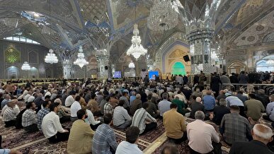 مراسم دومین سالگرد شهادت شهدای خدمت در مشهد برگزار شد + فیلم