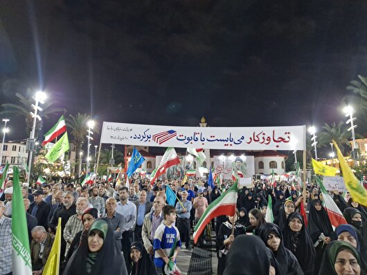 خط و نشان گیلانی‌ها برای دشمن آمریکایی‌+عکس
