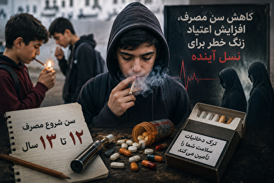 سن اعتیاد به 12 سال رسید/ افزایش 90 تا 135درصدی اعتیاد دختران در کشور