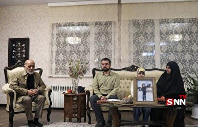 دیدار فرمانده قرارگاه مرکزی خاتم‌الانبیا با خانواده شهیدان نصیرزاده و دره باغی