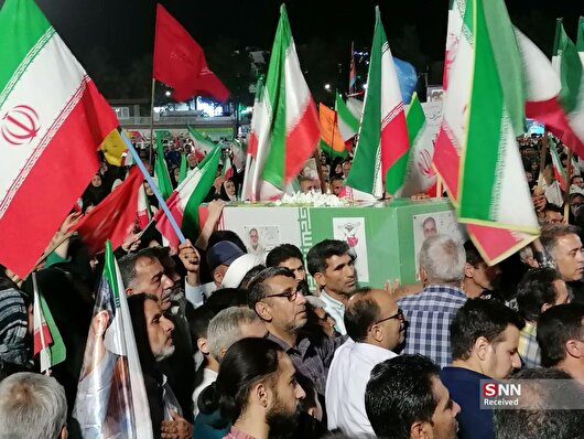پیکر مطهر جانباز ۷۰ درصد دفاع مقدس در بیرجند تشییع شد+ فیلم