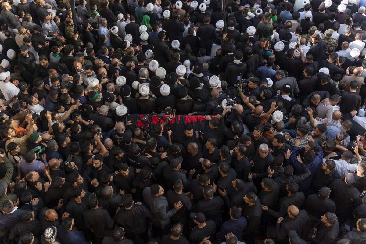 پیکر آیت&zwnj;الله العظمی محمد اسحاق فیاض در کاظمین و کربلا تشییع شد