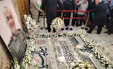 آغاز مراسم نخستین سالگرد شهادت سپهبد سلامی در شهرری