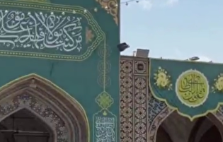 آماده‌سازی فضای صحن غدیر به مناسبت فرارسیدن دهه ولایت
