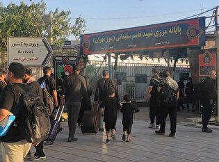 تردد ۱۰۹ هزار زائر از مرز مهران در ایام عرفه/ راه‌های منتهی به پایانه بدون مشکل است
