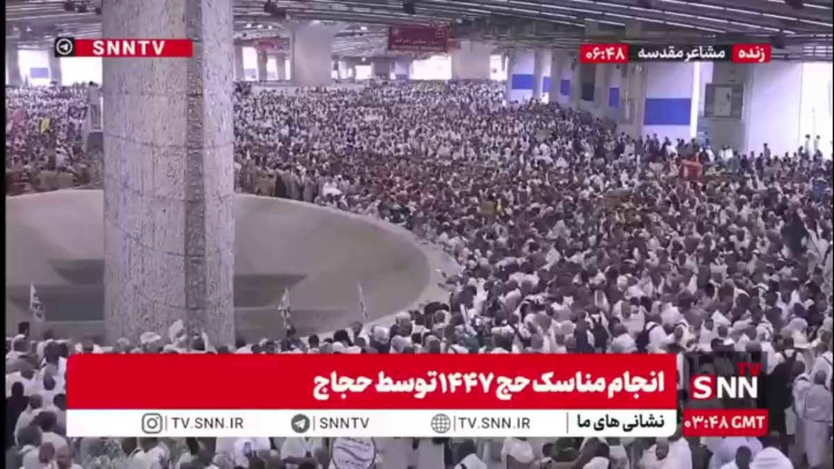 انجام مناسک حج تمتع توسط حجاج در روز عید قربان «رمی جمرات»