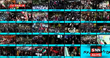 ۹۰ شب همراهی مردمی با فرمان رهبر انقلاب در خیابان‌ها ادامه دارد+فیلم