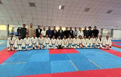 حضور رئیس فدراسیون و مسئولان استان مرکزی در اردوی تیم ملی کاراته امید