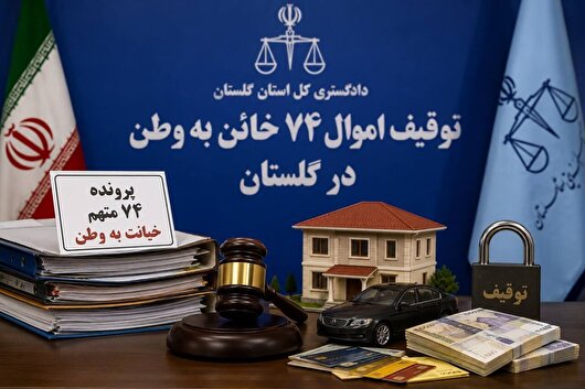 توقیف اموال ۷۴ خائن به وطن در گلستان