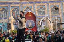 عطرافشانی گلزار شهدای بین المللی کرمان به روایت تصویر