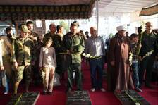 عطرافشانی گلزار شهدای بین المللی کرمان به روایت تصویر