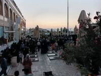 عطرافشانی گلزار شهدای بین المللی کرمان به روایت تصویر