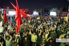 گزارش تصویری شادی مردم پس از حمله موشکی ایران به اسرائیل 67