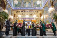 گل آرایی حرم امام حسین (ع) همزمان با ولادت امام حسن (ع) + تصاویر 7