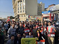 راهپیمایی دانشجویان ایرانی در نجف در روز جهانی قدس