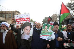  تشییع پیکر دو شهید مدافع امنیت در حمله اغتشاشگران 