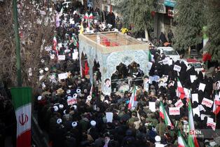  تشییع پیکر دو شهید مدافع امنیت در حمله اغتشاشگران 