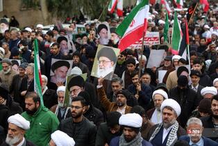  تشییع پیکر دو شهید مدافع امنیت در حمله اغتشاشگران 