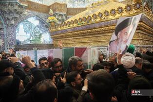  تشییع پیکر دو شهید مدافع امنیت در حمله اغتشاشگران 