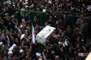  تشییع پیکر دو شهید مدافع امنیت در حمله اغتشاشگران 