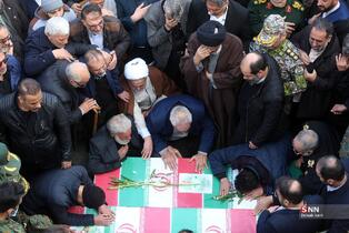  تشییع پیکر دو شهید مدافع امنیت در حمله اغتشاشگران 