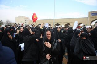  تشییع پیکر دو شهید مدافع امنیت در حمله اغتشاشگران 