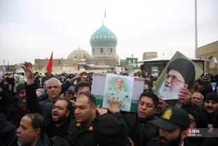  تشییع پیکر دو شهید مدافع امنیت در حمله اغتشاشگران 