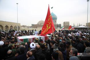  تشییع پیکر دو شهید مدافع امنیت در حمله اغتشاشگران 