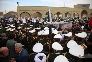  تشییع پیکر دو شهید مدافع امنیت در حمله اغتشاشگران 