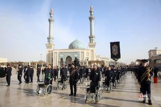 دسته عزای خادمان کریمه اهل بیت(س) در سوگ امام موسی کاظم(ع)